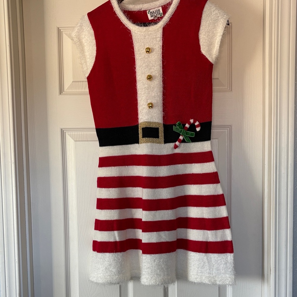 Faded Glory Red and White Mini Dress